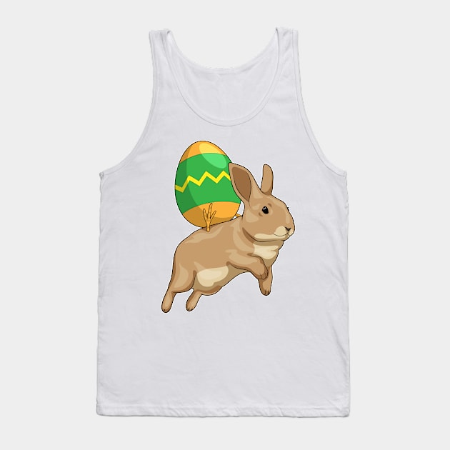 Bunny Easter Riding Easter egg Tank Top by Markus Schnabel